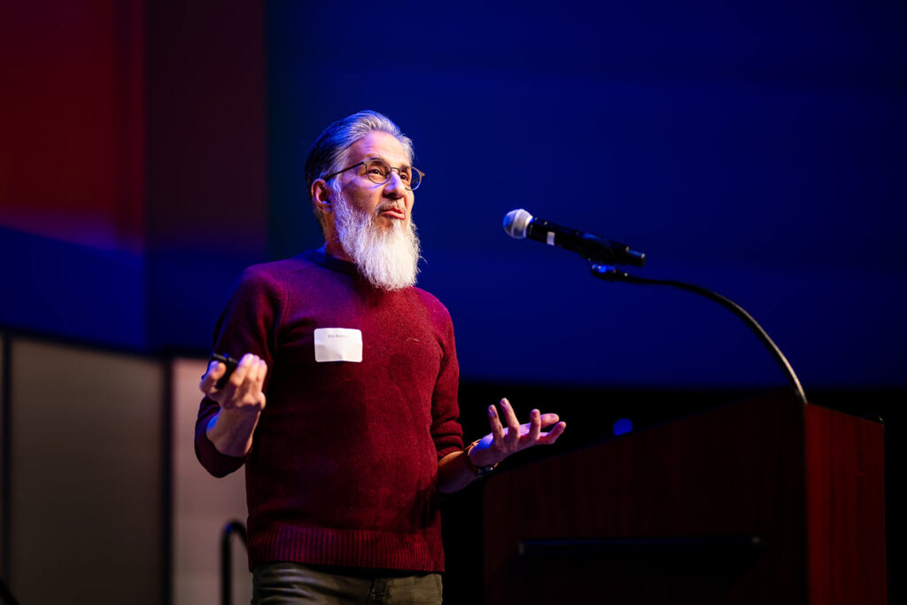 Man presenting at meeting